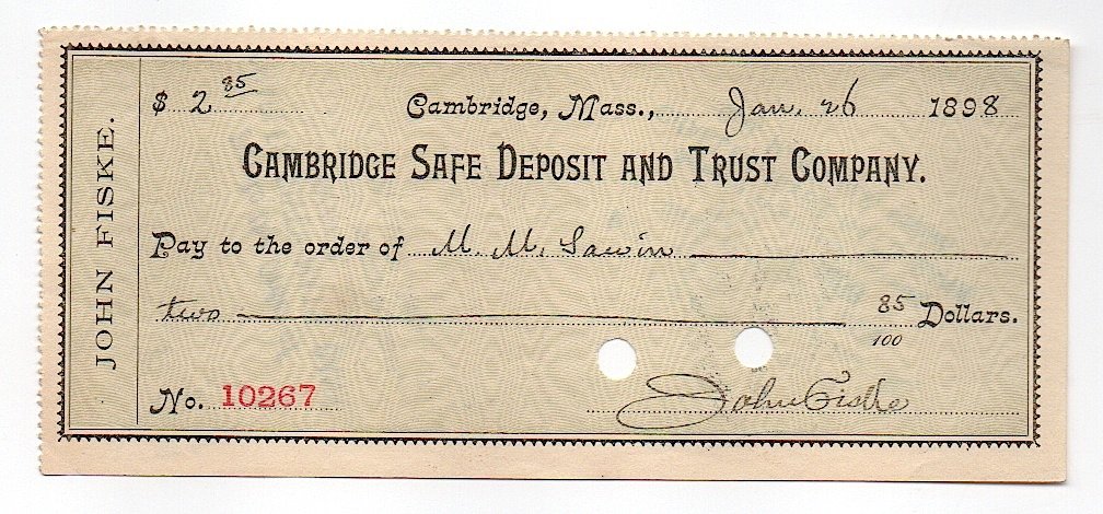 John Fiske (1842-1901) American philosopher (1 of 1)