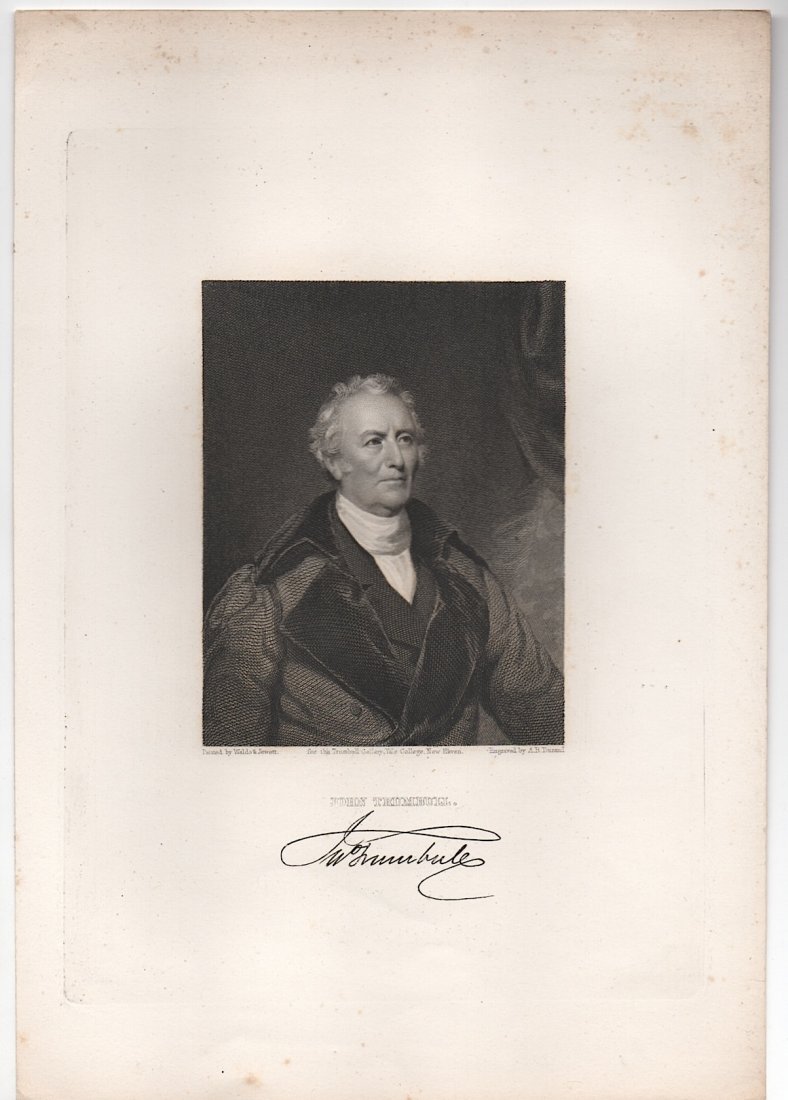 Asher B. Durand Engraved Portrait - John Trumbull (1 of 1)