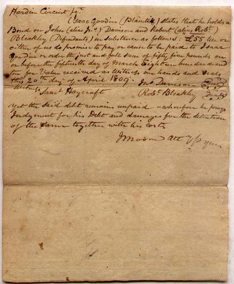 Hardin County, Kentucky - 1809 (1 of 1)