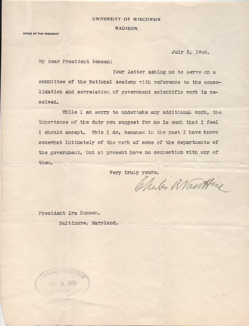 Charles R. Van Hise (1857-1918) Geologist (1 of 1)