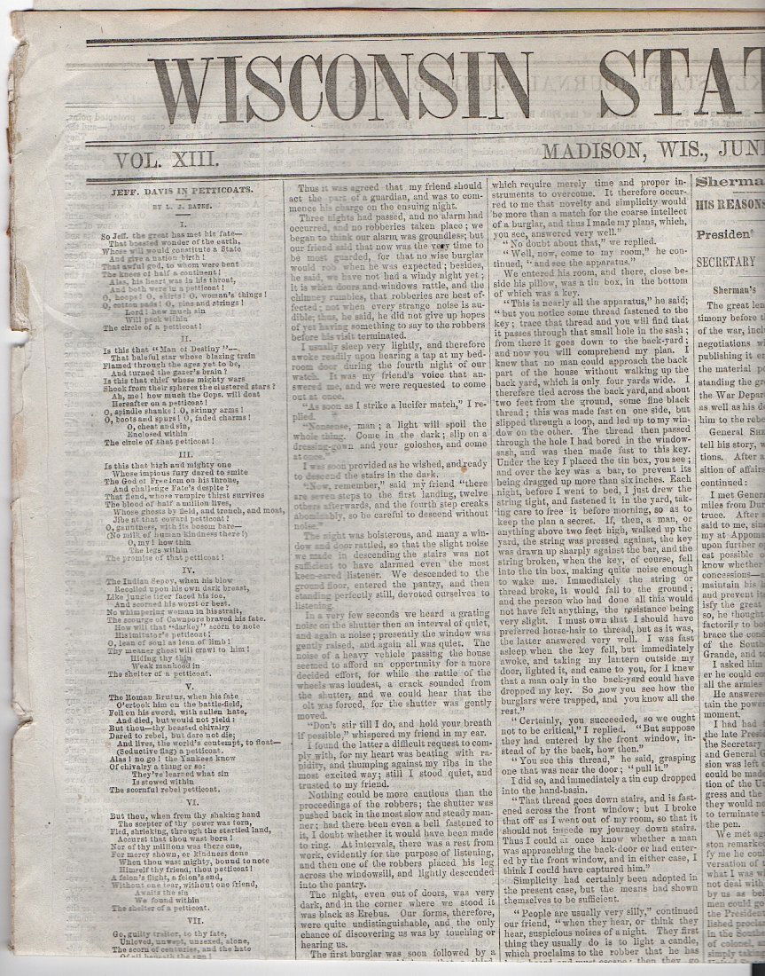 JEFF. DAVIS IN PETTICOATS (1 of 2)