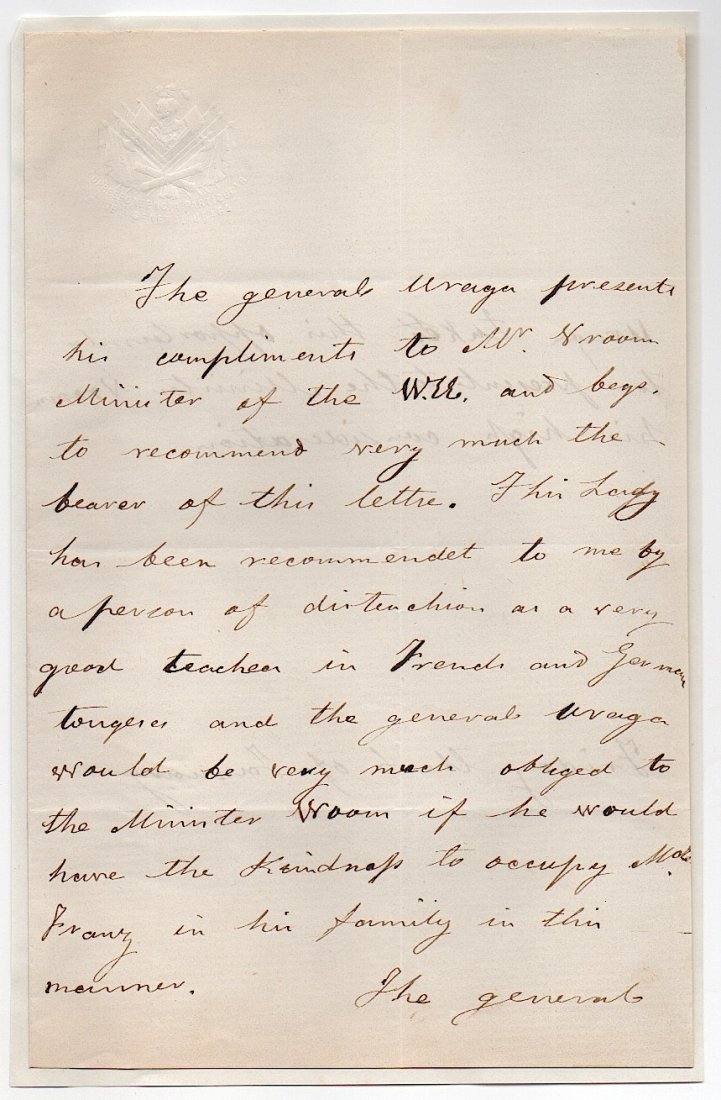 Jose Lopez Uraga ( 1810 - 1885 ) Mexican soldier (1 of 2)