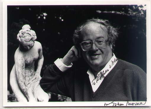 SIR JOHN MORTIMER: SIR JOHN MORTIMER [1923-2009] British Barrister, Author, Playwright. Mortimer's most famous creation is a character named Horace Rumpole. SIGNED/inscribed 7x5 photograph.