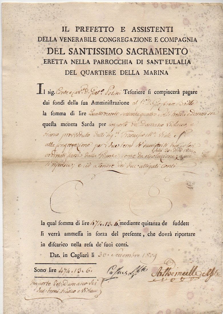 1809 Document From Spain (1 of 2)