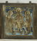 Antique Russian enamel bronze triptych icon - 6