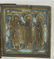 Antique Russian enamel bronze triptych icon - 7
