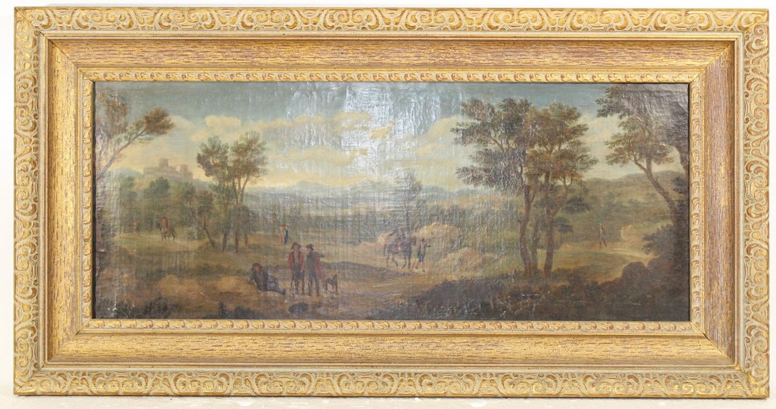 Original 18th / 19th c European landscape oil painting (1 of 15)