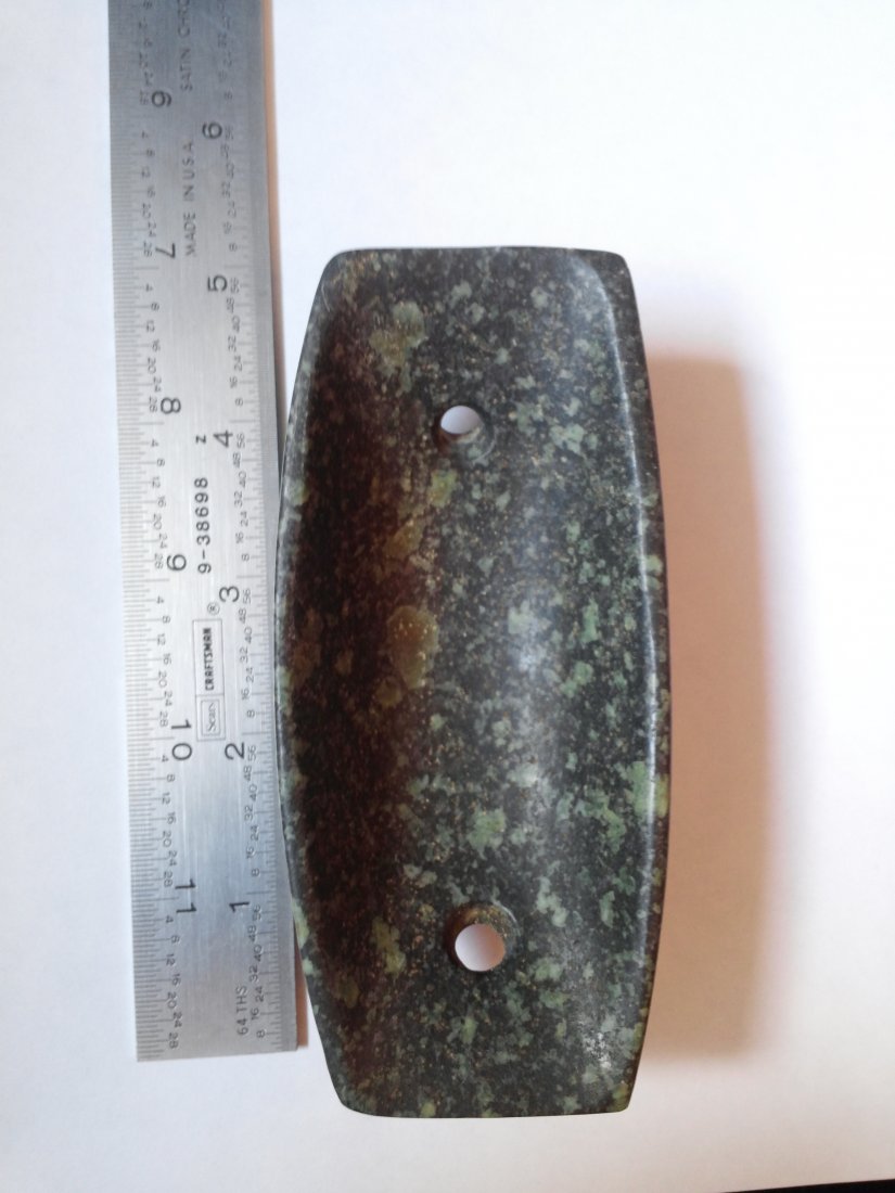 BOATSTONE: 4&1/2 INCHES LONG BY 2 INCHES WIDE FROM OHIO