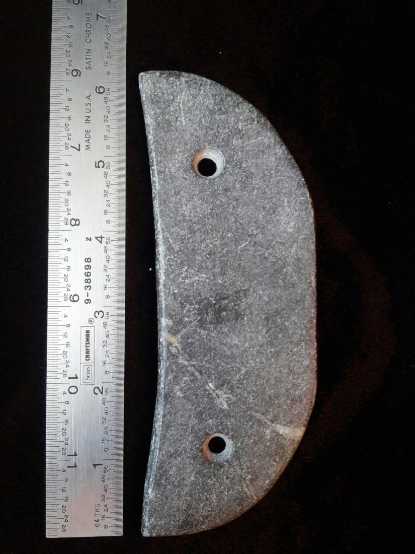 GORGET: 6 INCHES LONG BY 2&1/4 INCHES WIDE FROM OHIO