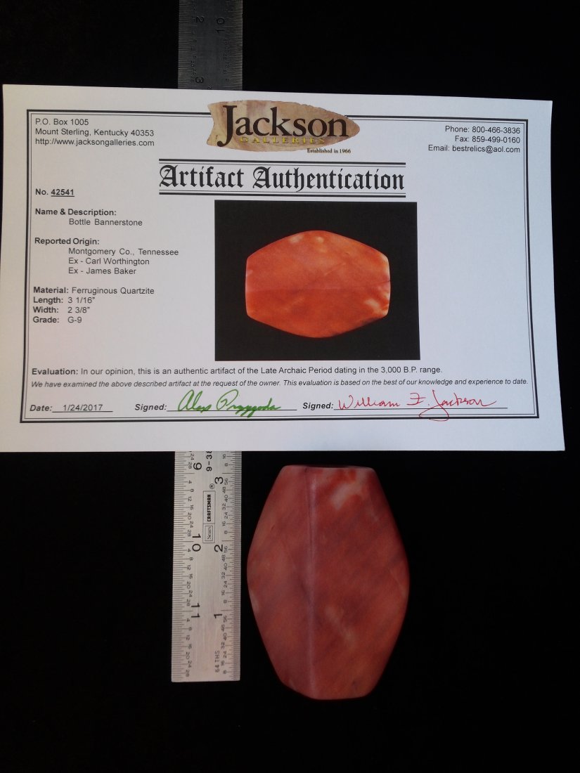 QUARTZ BOTTLE BANNERSTONE WITH JACKSON COA (1 of 5)