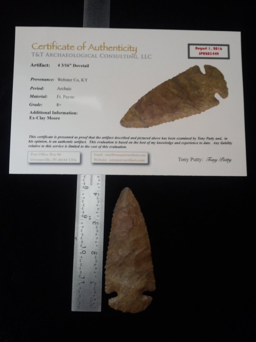 DOVETAIL  WITH TONY PUTTY  COA (1 of 3)