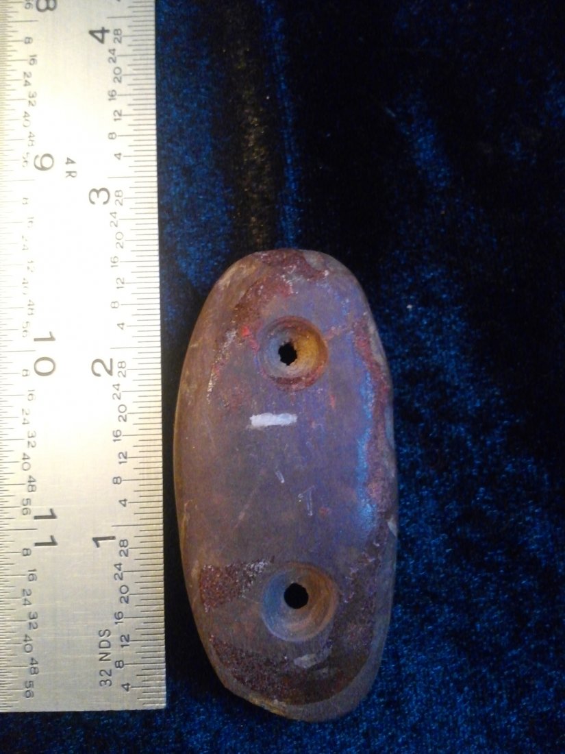 GORGET INDIAN ARTIFACT ARROWHEAD: 2&1/2 INCHES LONG FROM TENNESSEE IT WOULD MAKE A GREAT ADDITION TO YOUR COLLECTION!