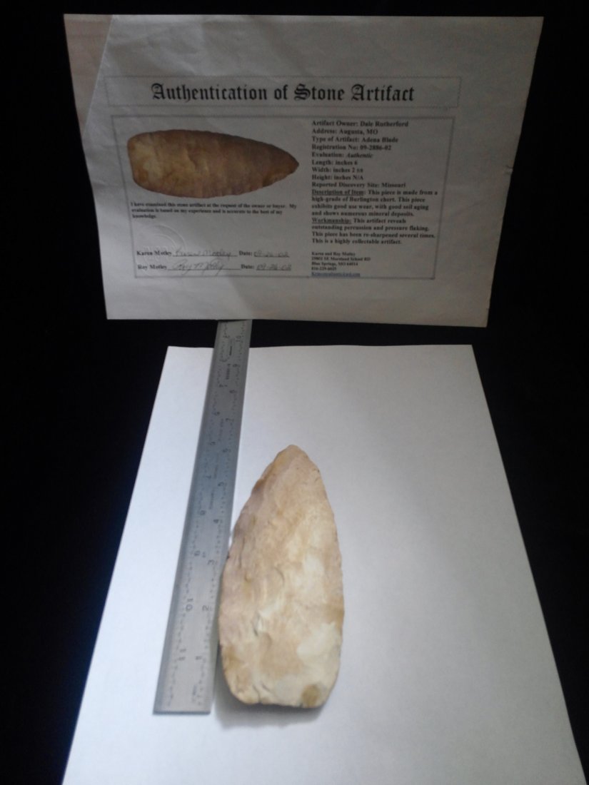 ADENA BLADE WITH ROY MOTLEY COA (1 of 2)