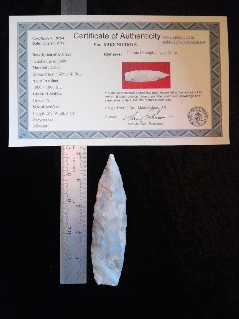 SEDALIA SPEAR  POINT  WITH SAM JOHNSON COA (1 of 2)