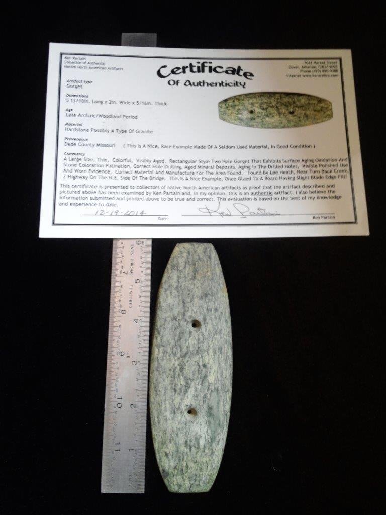 GORGET  WITH KEN PARTAIN COA (1 of 4)