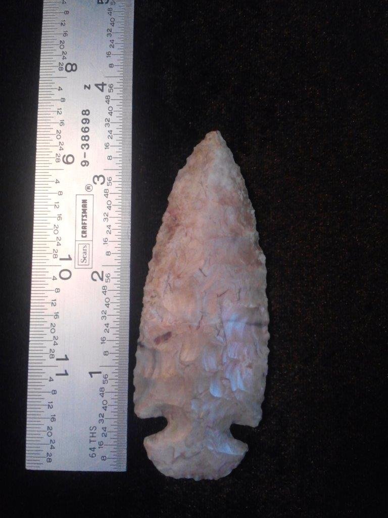 DOVETAIL: IT IS 3&1/2 INCHES LONG. IT IS FROM ILLINOIS. IT WOULD MAKE A GREAT ADDITION TO YOUR COLLECTION!