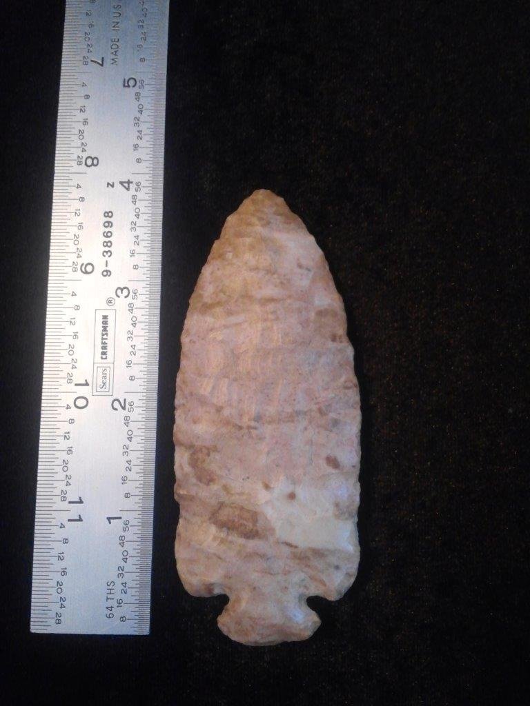 DOVETAIL: IT IS 4 INCHES LONG. IT IS FROM ILLINOIS. IT WOULD MAKE A GREAT ADDITION TO YOUR COLLECTION!