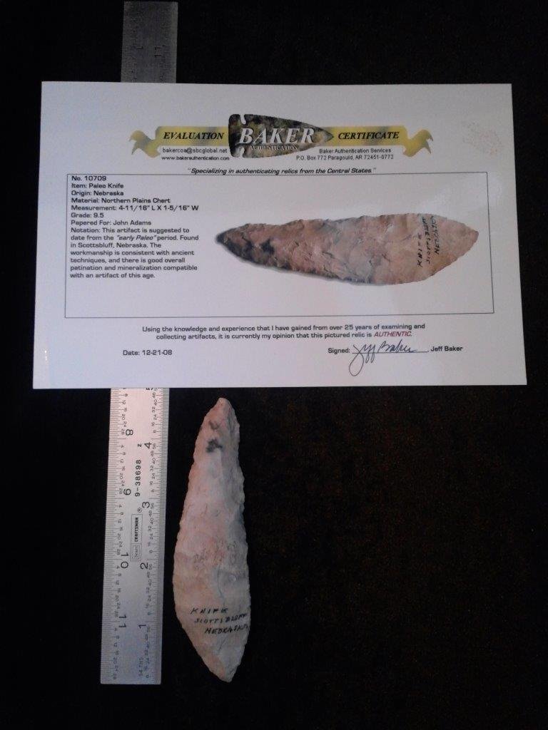 PALEO KNIFE  WITH BAKER  COA (1 of 2)