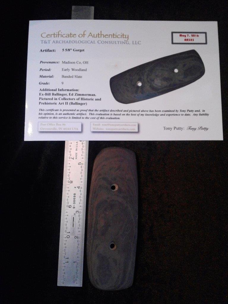 GORGET  WITH TONY PUTTY  COA (1 of 2)