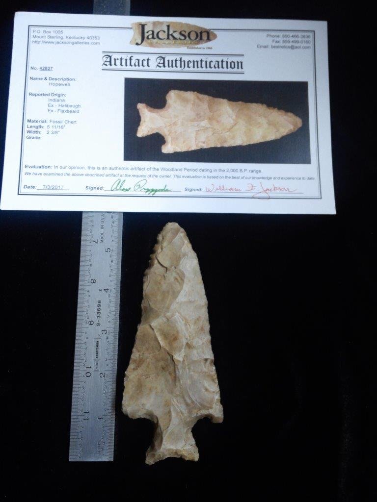 HOPEWELL KNIFE  WITH JACKSON  COA (1 of 2)