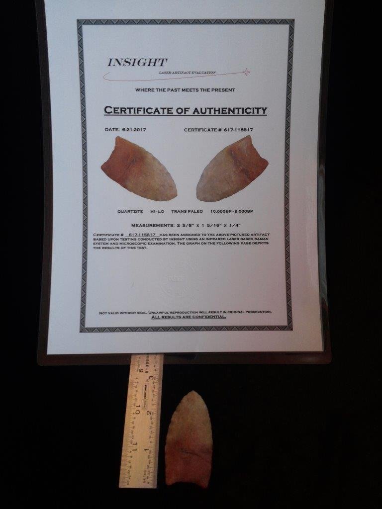 HI-LO   WITH INSIGHT LASER ARTIFACT EVALUATION  COA (1 of 3)
