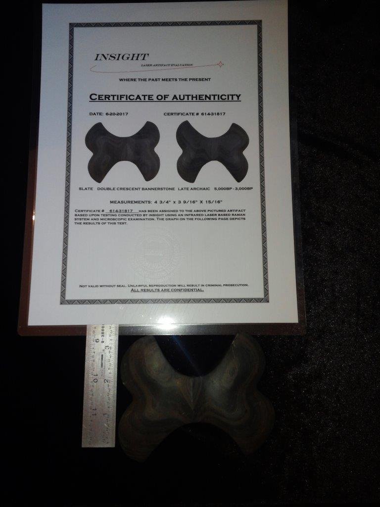 DOUBLE CRESCENT BANNERSTONE WITH INSIGHT  COA (1 of 6)