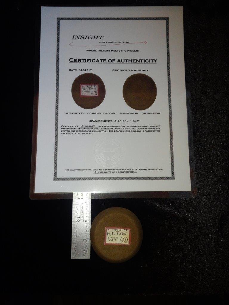 FT.  ANCIENT DISCOIDAL WITH INSIGHT  COA (1 of 5)