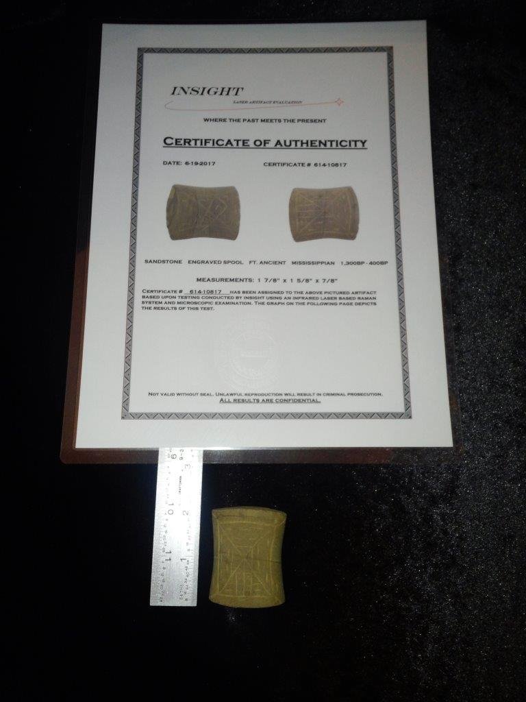 ENGRAVED SPOOL   INSIGHT LASER  EVALUATION  COA (1 of 6)