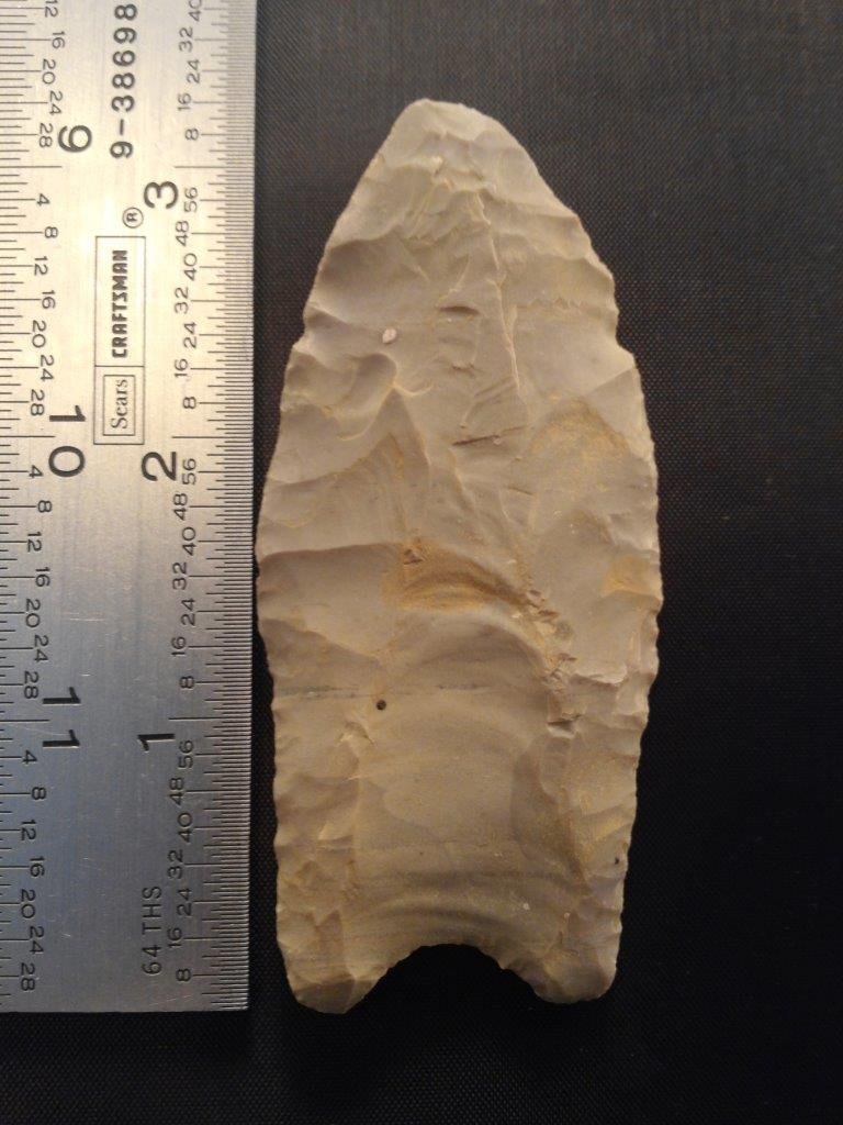 CLOVIS  ARROWHEAD INDIAN ARTIFACT (1 of 3)