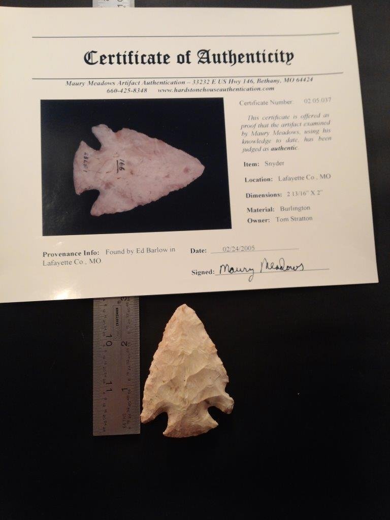 SNYDER WITH MAURY MEADOWS  COA (1 of 5)