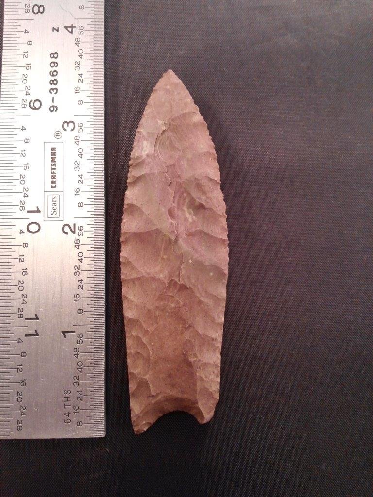 CLOVIS: THIS BEAUTIFUL PIECE IS 3&1/2 INCHES LONG. IT IS FROM MISSOURI. IT WILL MAKE A GREAT ADDITION TO YOUR COLLECTION!