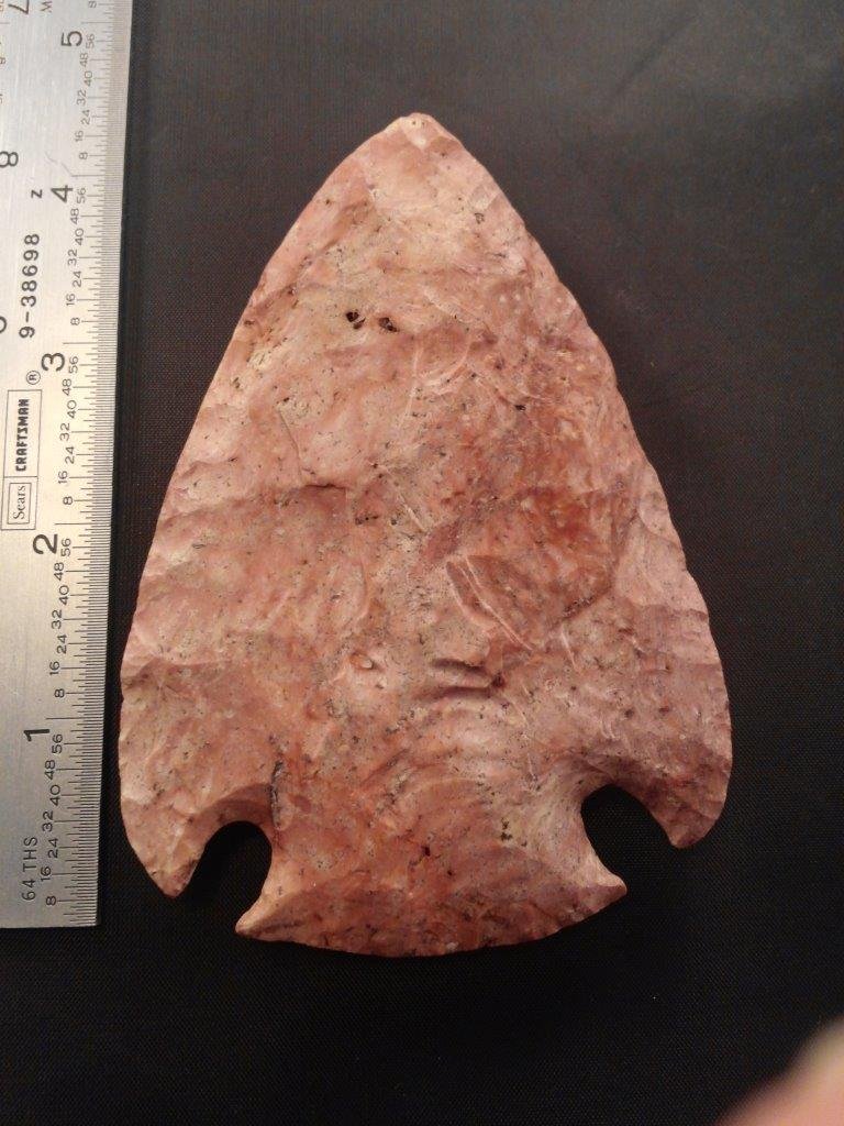 LARGE SNYDERS / HOPEWELL: THIS BEAUTIFUL PIECE IS 4&1/4 INCHES LONG. IT IS FROM LOGAN COUNTY MISSOURI. IT WILL MAKE A GREAT ADDITION TO YOUR COLLECTION!