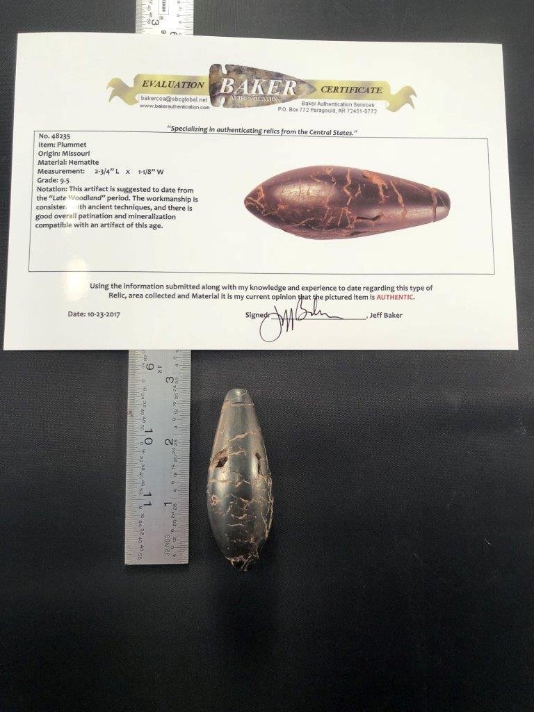 PLUMMET    WITH BAKER COA (1 of 6)