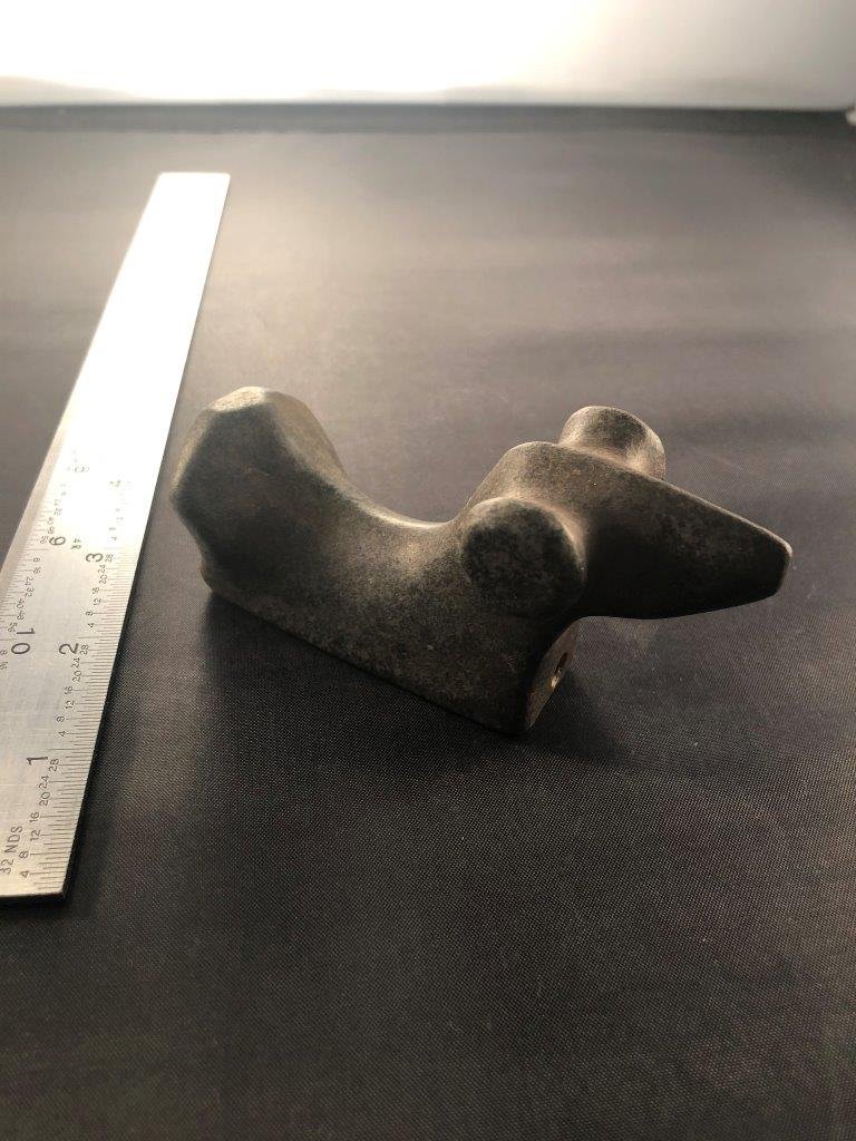 POPEYED BIRDSTONE INDIAN ARTIFACT ARROWHEAD: THIS BEAUTIFUL PIECE IS 4 INCHES LONG. IT IS FROM OHIO. THIS WILL MAKE A GREAT ADDITION TO YOUR COLLECTION!