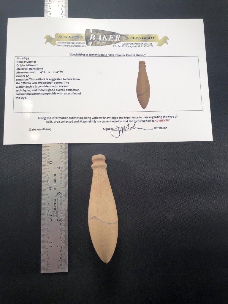 PLUMMET    WITH BAKER COA (1 of 6)