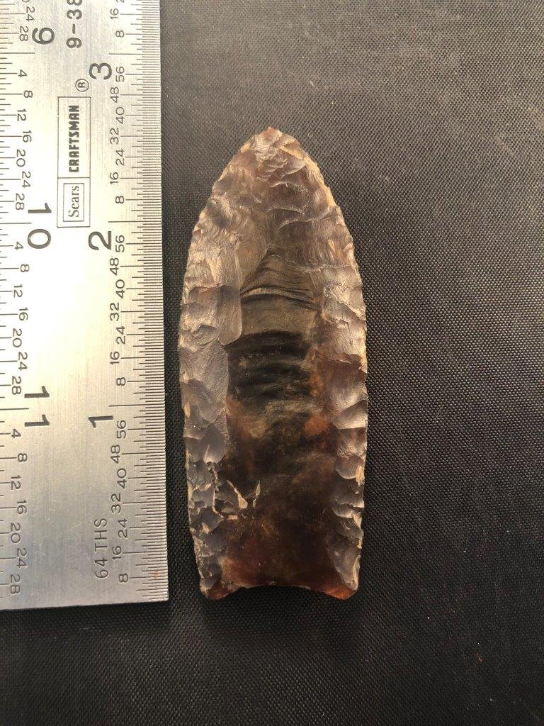 CLOVIS  KNIFE RIVER FLINT     INDIAN ARTIFACT ARROWHEAD (1 of 4)