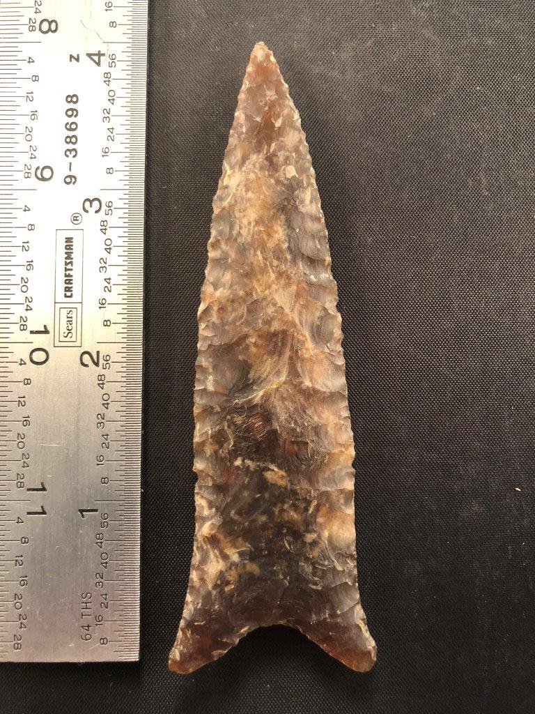 DALTON KNIFE RIVER FLINT      INDIAN ARTIFACT ARROWHEAD (1 of 4)