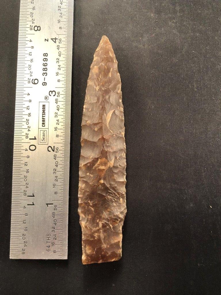 SCOTTSBLUFF KNIFE RIVER FLINT INDIAN ARTIFACT ARROWHEAD (1 of 4)