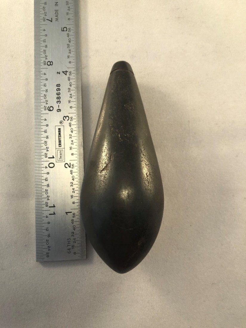 HEMATITE PLUMMET     INDIAN ARTIFACT ARROWHEAD (1 of 4)