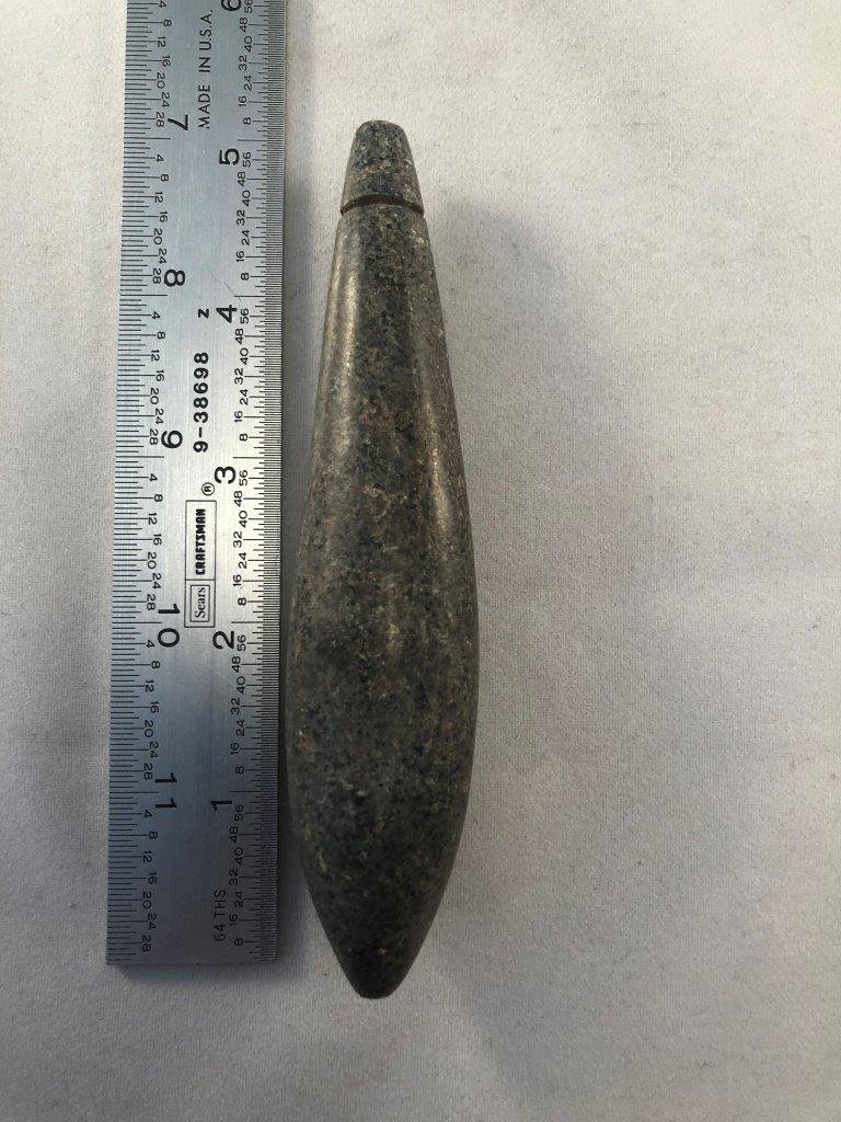 HARDSTONE PLUMMET     INDIAN ARTIFACT ARROWHEAD (1 of 4)