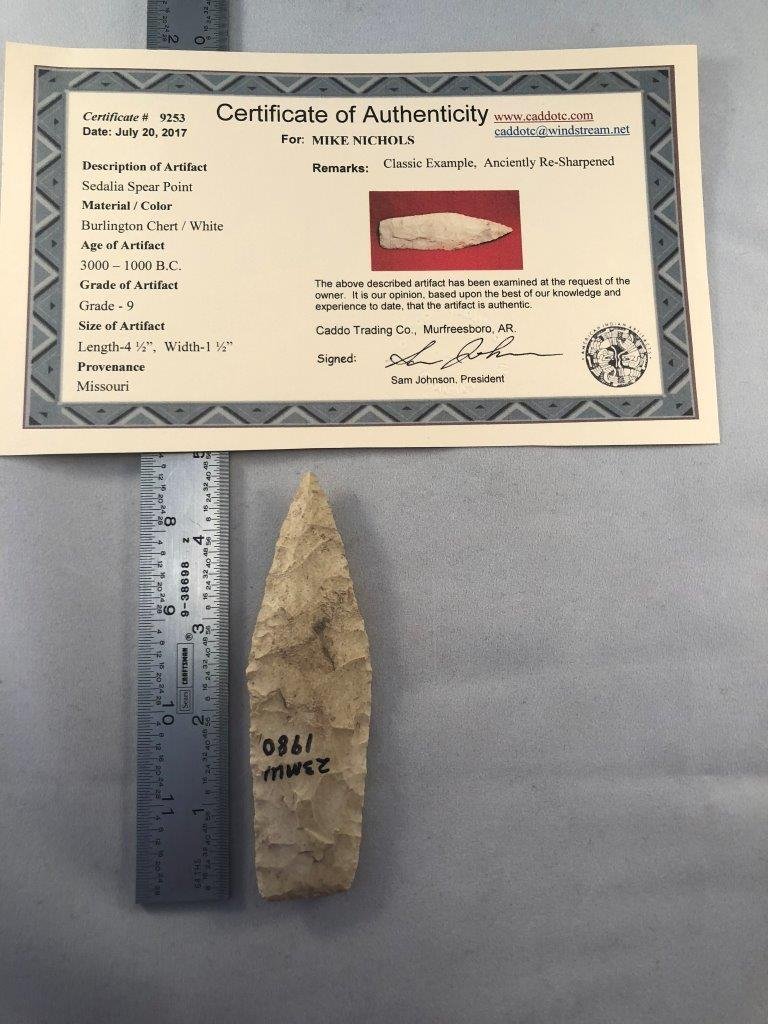 SEDALIA SPEAR POINT  WITH SAM JOHNSON  COA (1 of 5)