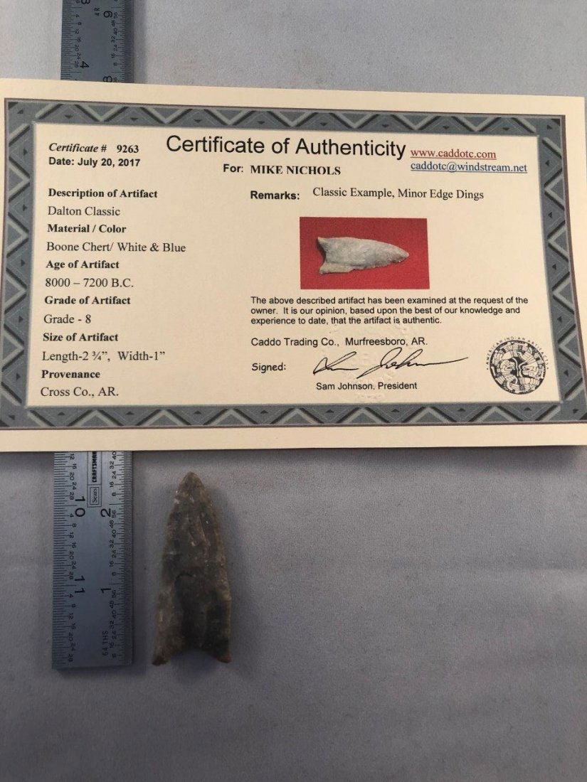 DALTON CLASSIC   WITH SAM JOHNSON  COA (1 of 4)