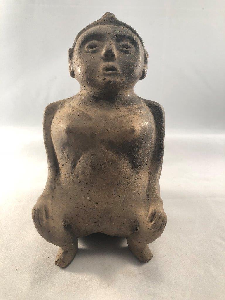 MISSISSIPPIAN HUNCHBACK HUMAN EFFIGY WATERBOTTLE (1 of 7)