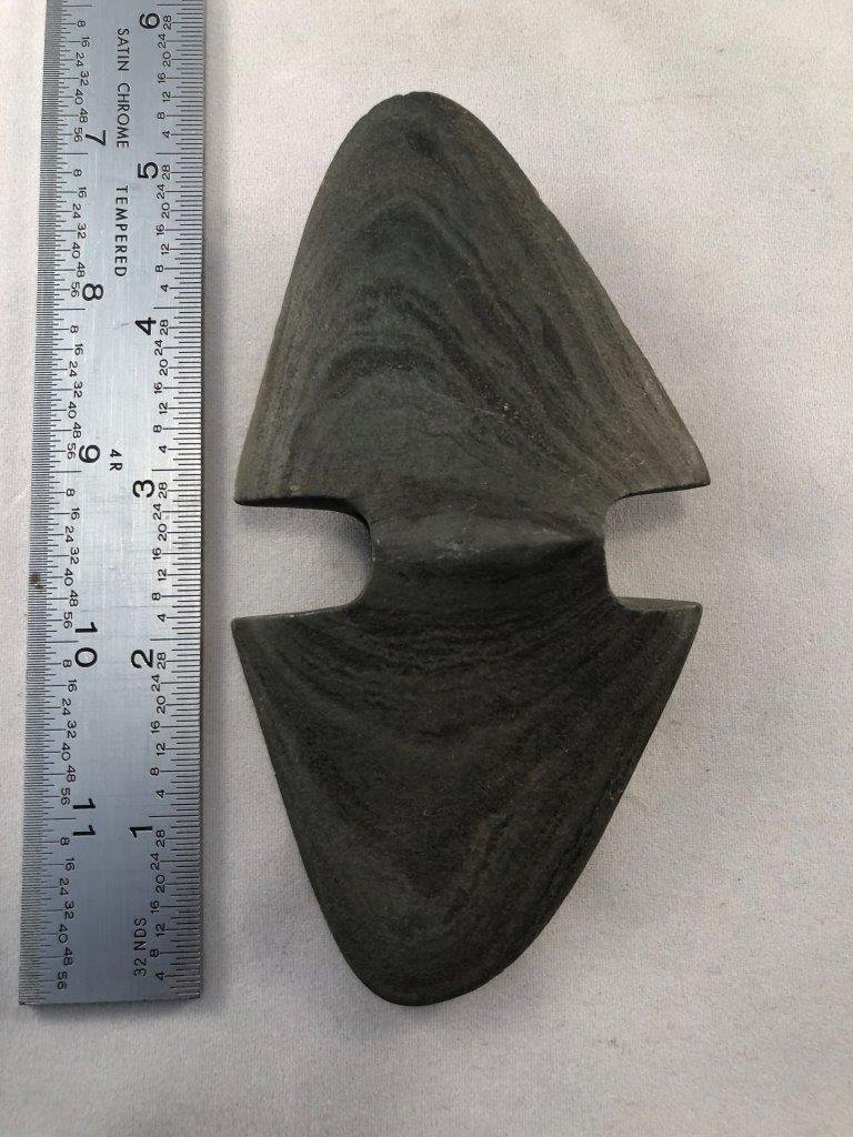 SLATE BANNERSTONE     INDIAN ARTIFACT ARROWHEAD (1 of 5)