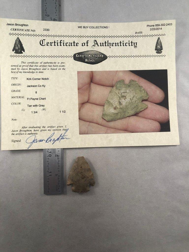 KIRK CORNER NOTCH         WITH CKR  COA (1 of 5)