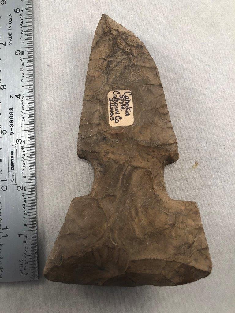CHIPPED  AXE   INDIAN ARTIFACT ARROWHEAD (1 of 3)
