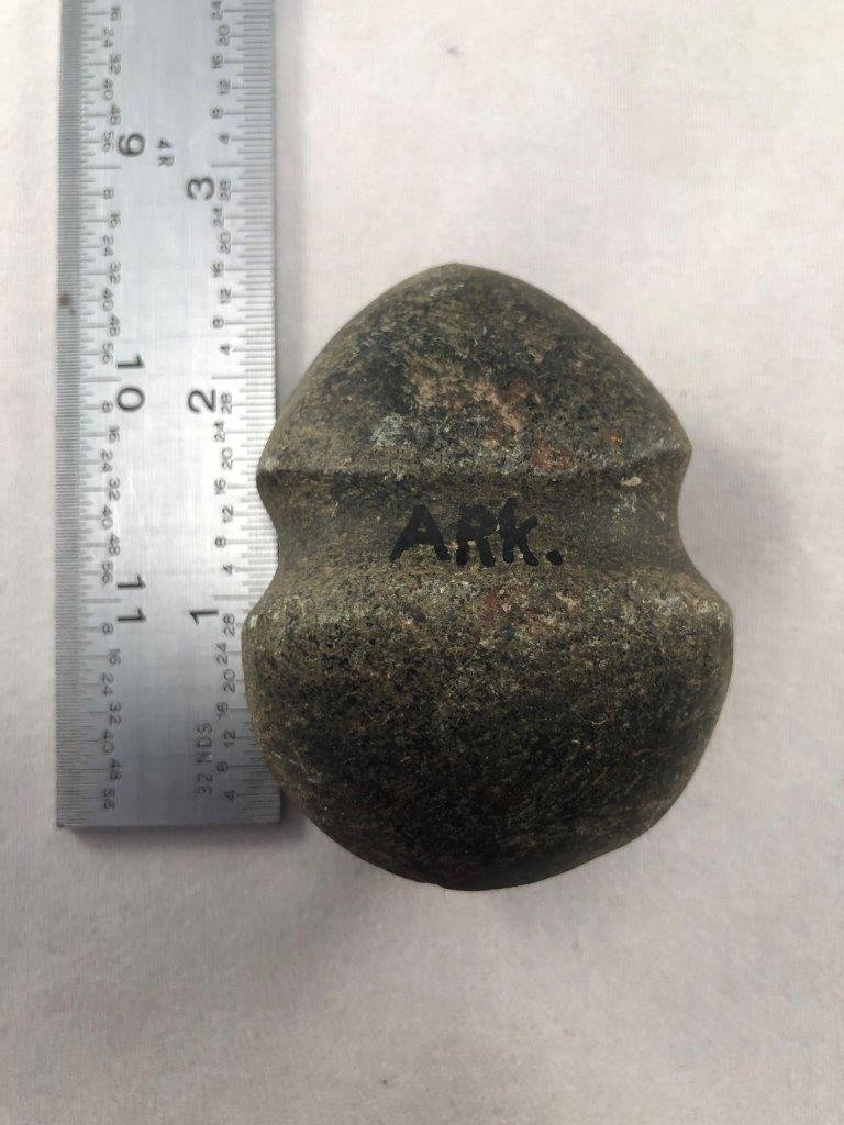 MINIATURE GROOVED  AXE        INDIAN ARTIFACT ARROWHEAD (1 of 4)