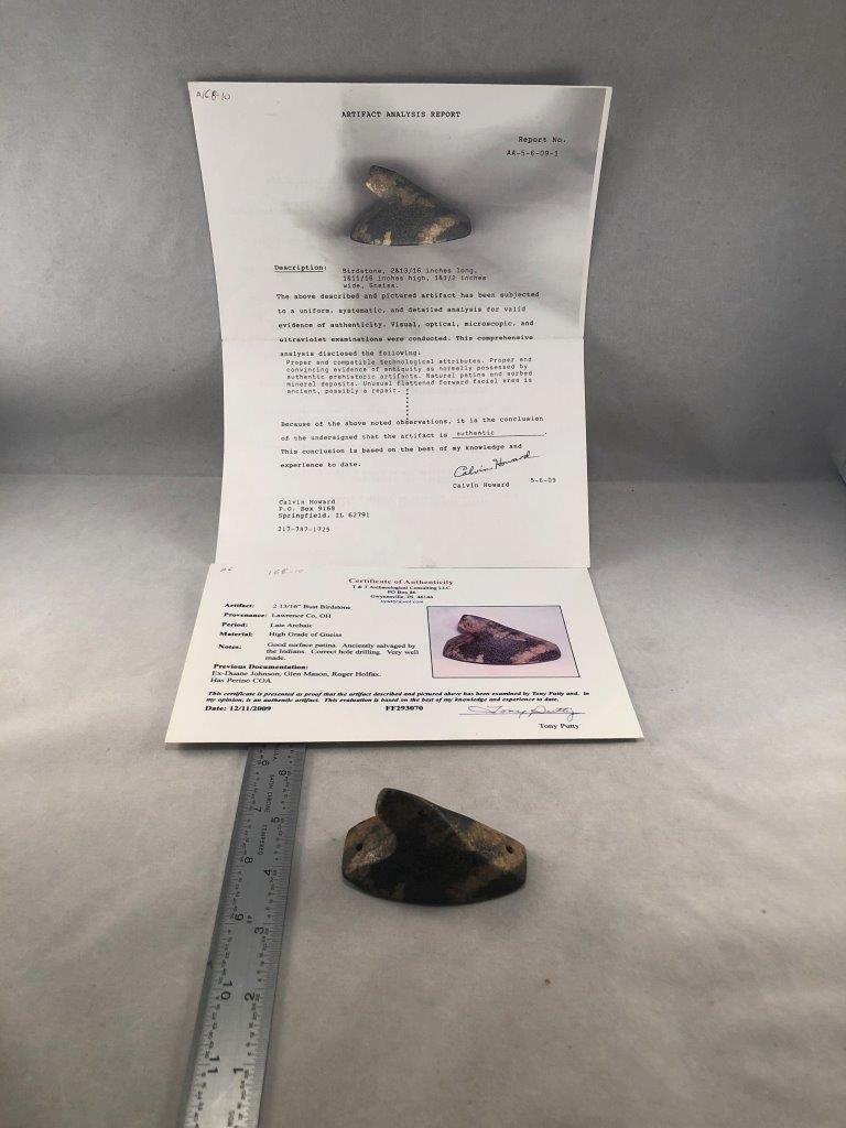 BUST BIRDSTONE       WITH   2 COA'S (1 of 9)