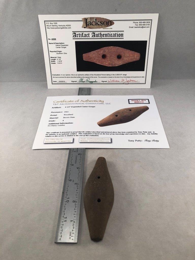 ADENA EXPANDED CENTER GORGET       WITH   2 COA'S (1 of 7)