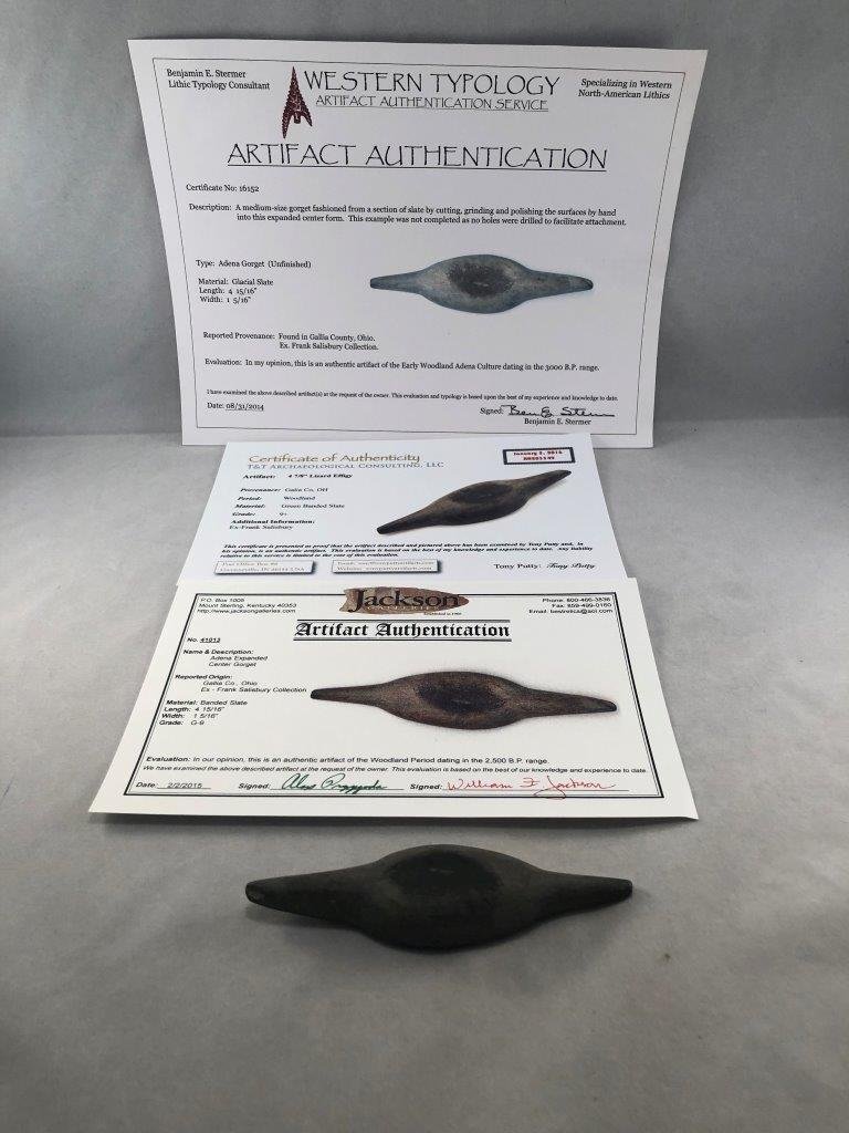 ADENA EXPANDED CENTER GORGET       WITH   3 COA'S (1 of 6)